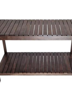 Банкетка для обуви 77х36х50 см wooddecor коричневая