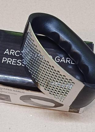 Прес для часнику garlic press з нержавіючої сталі з пластик. ручкою5 фото
