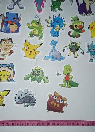 Набір стікерів покемон наліпки стикер наклейки pokemon пікачу пикачу5 фото