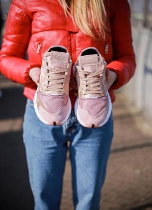 Adidas nite jogger w vapour pink 🔺 женские кроссовки2 фото