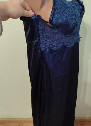 Сукня плаття платье сарафан білизняний нічнушка шовковий атласний5 фото