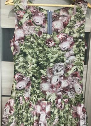Платье макси с цветами2 фото