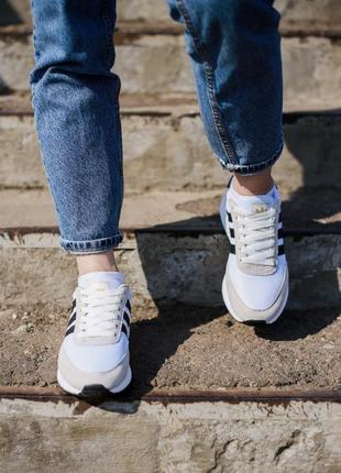 Adidas iniki runner boost "grey/white"🔺женские  кроссовки6 фото