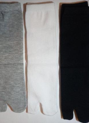 Носки для таби длинные с перепонкой шкарпетки під табі maison кимоно margiela довгі3 фото