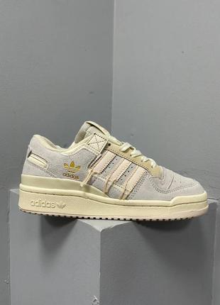 Женские кроссовки адидас adidas low forum premium ‘beige’