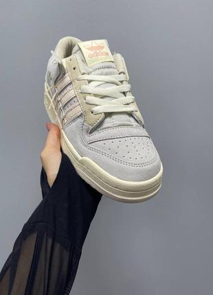 Мужские кроссовки адидас adidas low forum premium ‘beige’7 фото