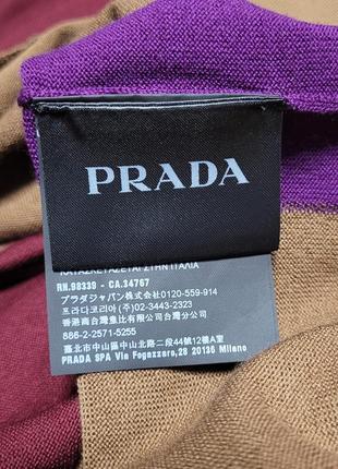 Вовняна футболка поло prada.7 фото