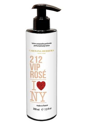 Парфюмированный лосьон для тела carolina herrera 212 vip rose love ny brand collection