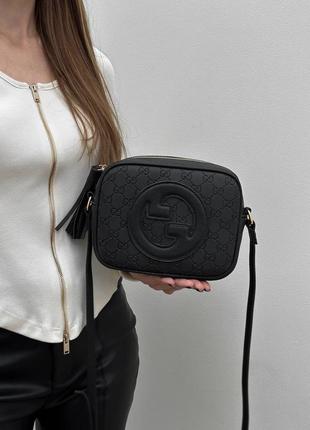 Gucci Gucci Sylvie Tasche Braun Samt und schwarz Leder mit zwei Riemen 524405 5