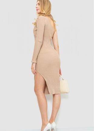 Женское платье в рубчик