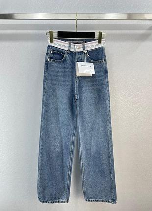 Джинсы alexander wang женские с белым поясом