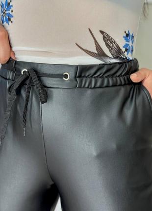 Утепленные брюки джоггеры на меху ❄️ большие размеры батал4 фото