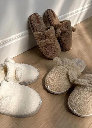 Домашні капці тапочки teddi з вушками 586972 586979