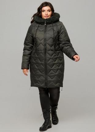 Зимова жіноча куртка "тоскана" батал4 фото