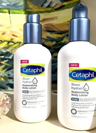 Лосьйон для тіла cetaphil sheer hydration replenishing body lotion 236 ml