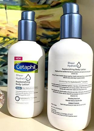 Лосьйон для тіла cetaphil sheer hydration replenishing body lotion 236 ml2 фото