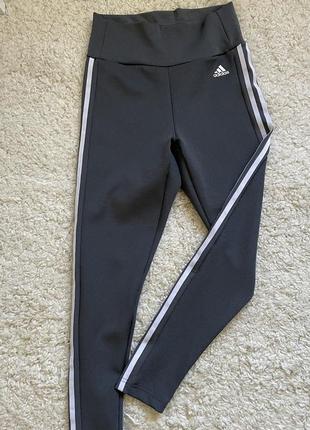 Леггинсы для фитнеса designed to move 3-stripes 7/8 от adidas2 фото