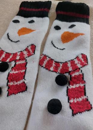 Брендовые очень теплые домашние носки со стоперами3 фото