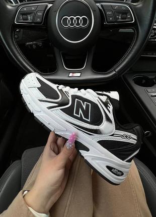 Женские кроссовки new balance 530 fleece termo white&black