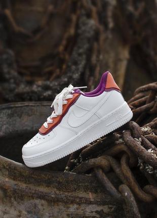 Кросівки nike air force white/orange