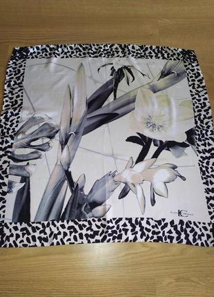 Luisa cerano красивый винтажный шелковый платок2 фото