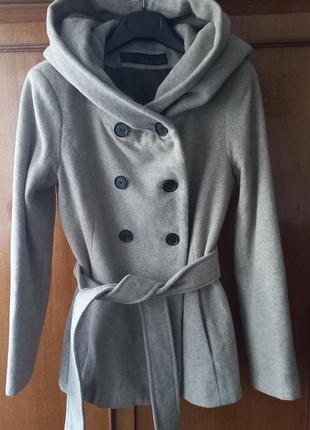 Шерстяное пальто куртка zara1 фото