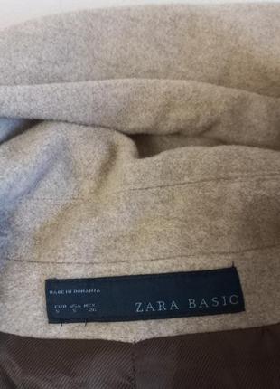 Шерстяное пальто куртка zara3 фото