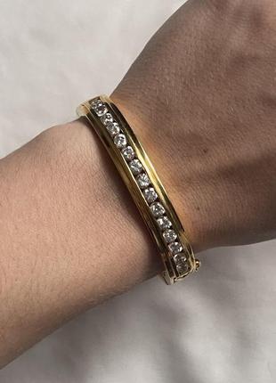 Винтажный позолоченный браслет