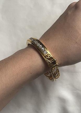 Винтажный позолоченный браслет