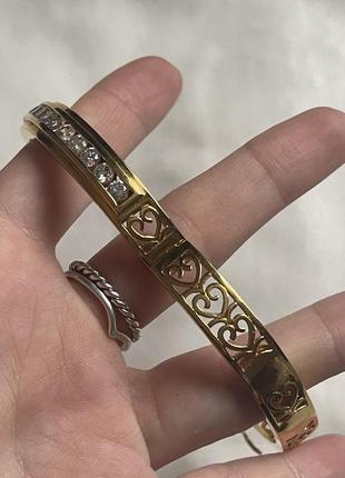 Винтажный позолоченный браслет