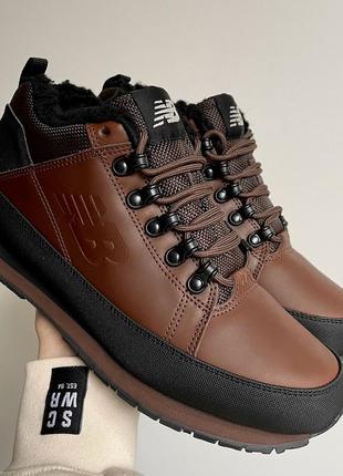 Мужские кроссовки new balance 754 brown хутро