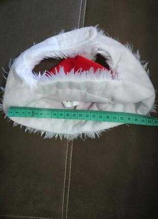 Новорічна шапка для домашньої тварини шапочка для питомца одяг для собачки3 фото
