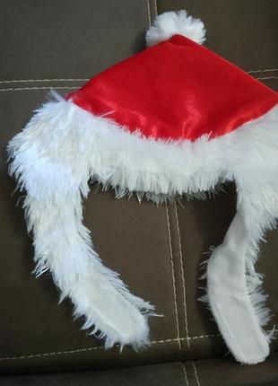 Новогодняя шапка для домашнего животного шапочка для питомца одежда для собачки6 фото