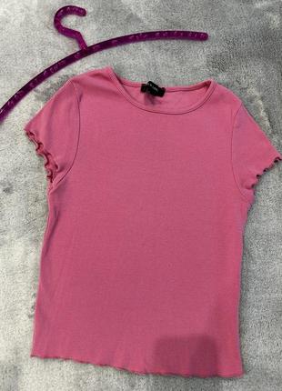 Футболка трикотажная, топ в мелкий рубчик, xs3 фото