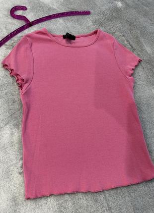 Футболка трикотажная, топ в мелкий рубчик, xs5 фото