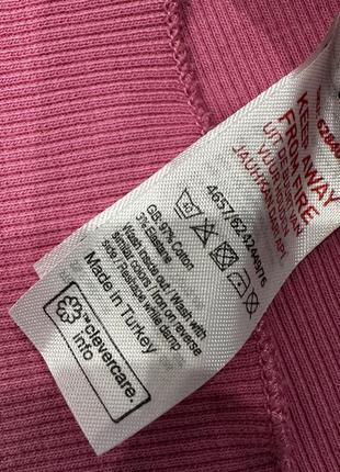 Футболка трикотажная, топ в мелкий рубчик, xs7 фото