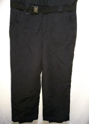 Штаны брюки лыжные c подтяжками, мужской / женский полукомбинезон6 фото