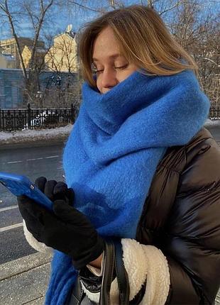 💚💙 b a s i c  обʼємний теплий зимовий шарф дреди ❄️
