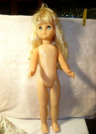 Винтажная кукла 45см германская ссср - гдр родная одежда+номер5 фото