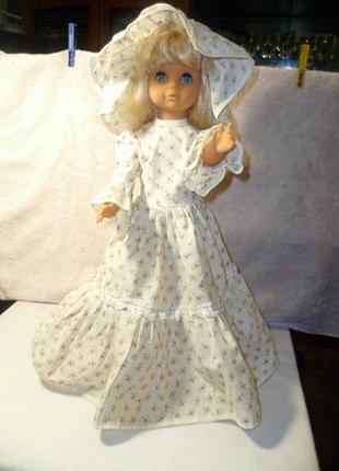 Винтажная кукла 45см германская ссср - гдр родная одежда+номер2 фото