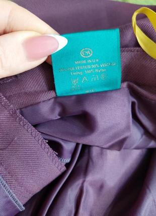 Новая аккуратная базовая юбка миди в сдержаном сиреневом цвете на вискозе, размер л-хл9 фото