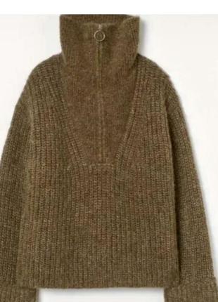 Теплый свитер h&m ( шерсть, альпака)2 фото