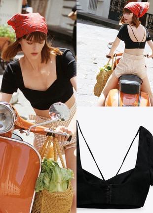 Кроп топ zara, m