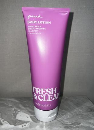 Лосьон fresh & clean victoria's secret pink