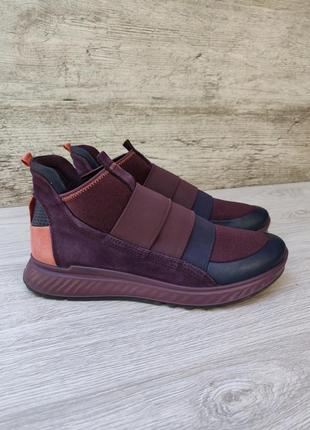 Ecco st1 ankle кожаные ботинки кроссовки geox zara massimo dutti camper