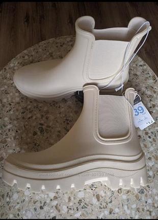 Стильні жіночі гумові сапожки, полусапожки, челсі, ботинки, боти, сапоги, гумові чоботи