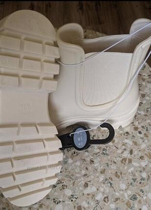 Стильні жіночі гумові сапожки, полусапожки, челсі, ботинки, боти, сапоги, гумові чоботи