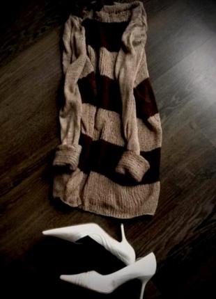 Couture , original, italy, вязаное теплое платье luxury, свитер