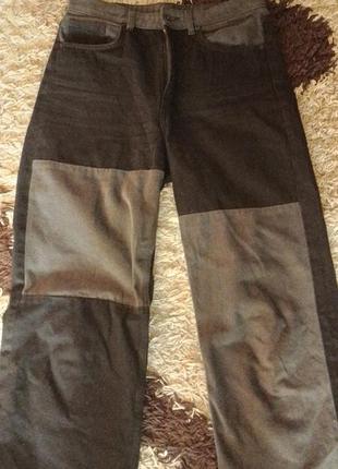 Фирменные новые широкие черно-серые джинсы monki1 фото