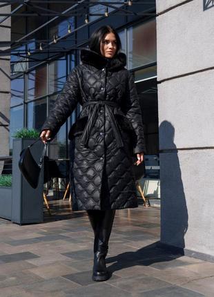 Жіноче зимове пальто, подовжена куртка, женское зимнее пальто, удлиненная куртка